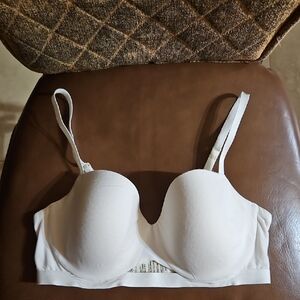 Thirdlove 24/7 Pima Cotton T-Shirt Underwire White Bra Lightly Lined Padded